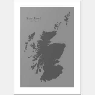 Scotland Map Posters and Art